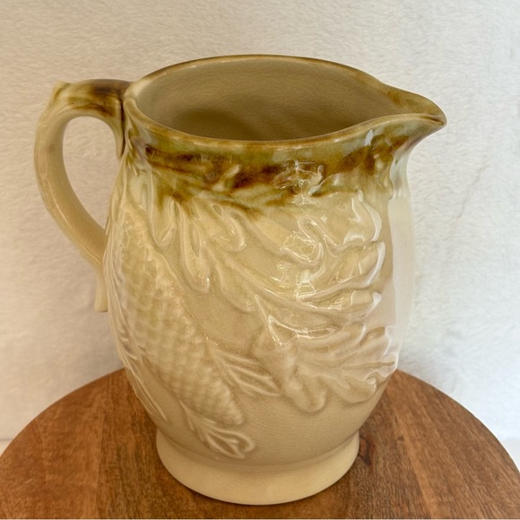 Vintage Harvest Goods Fall Thanksgiving Ceramic Pitcher - Picture 6 of 10